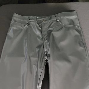 Silver vegan patent leather pants! Size 32 - International Male